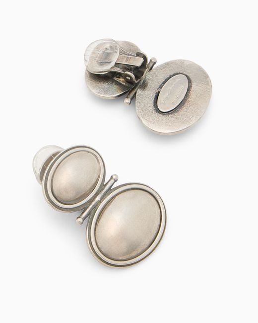 Giorgio Armani White Earrings