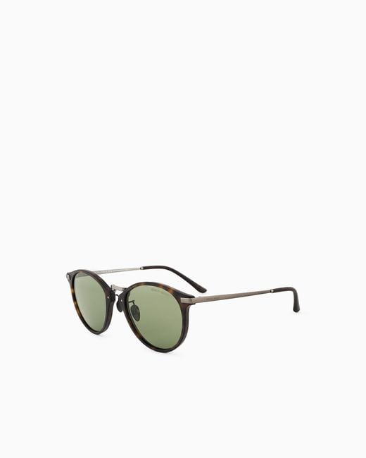 Giorgio Armani Green Panto Sunglasses for men
