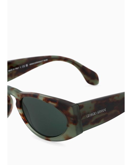 Giorgio Armani Green Rectangular Sunglasses for men