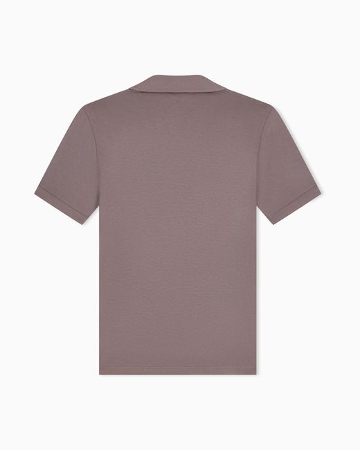 Giorgio Armani Gray Stretch Polo for men