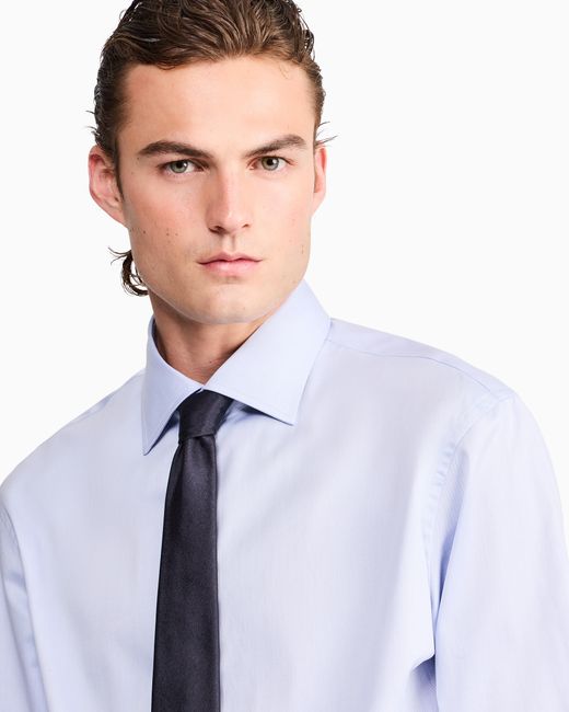 Giorgio Armani Blue Dress Shirt for men
