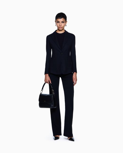 Giorgio Armani Blue Single-Breasted Jacket
