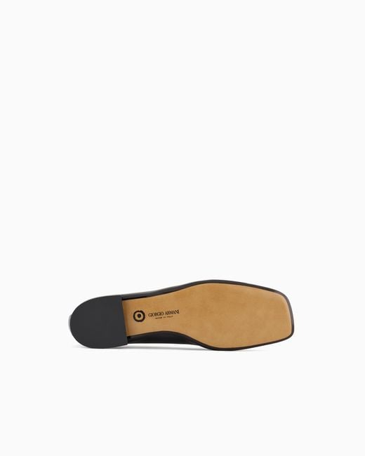 Giorgio Armani White X 10 Corso Como Calfskin Ballerinas