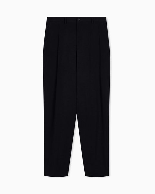 Giorgio Armani Black Trouser Regular Fit for men