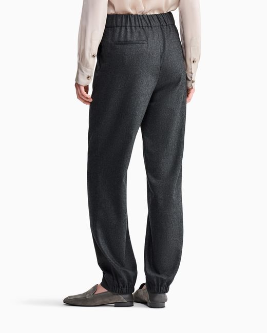 Giorgio Armani Gray Regular Fit Pull-On Trousers
