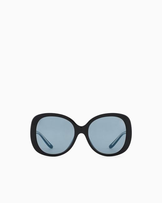 Giorgio Armani Blue Round Sunglasses