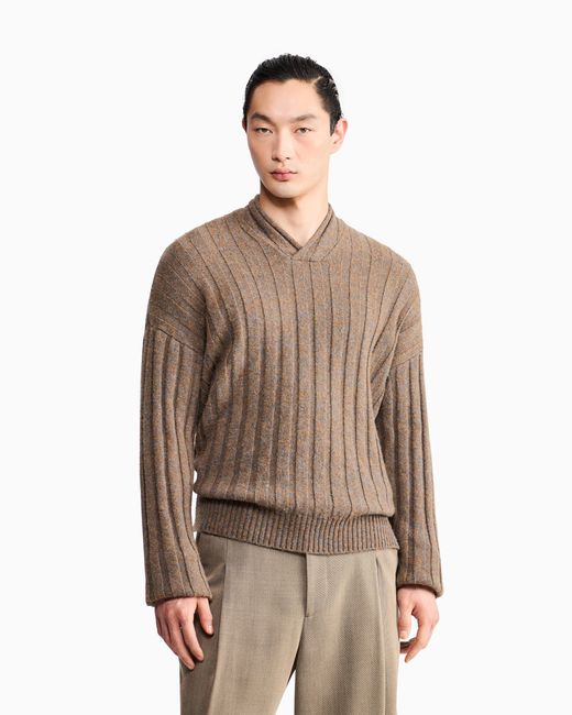 Giorgio Armani Black Sweater Regular Fit for men