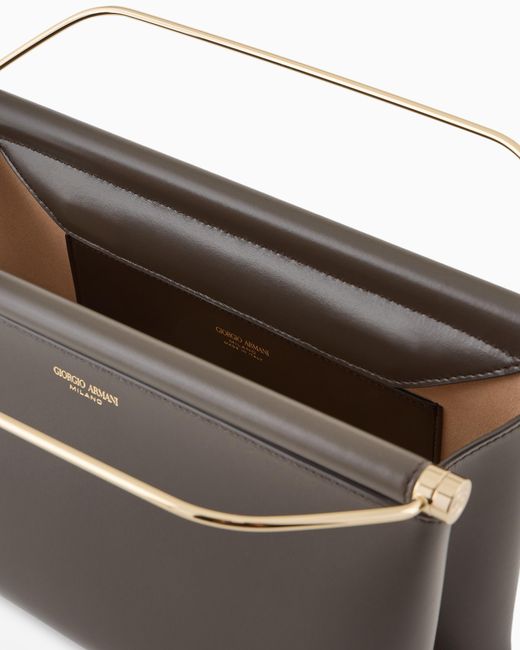 Giorgio Armani Brown Top Handle Bag