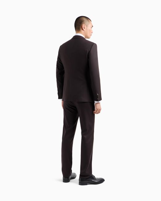 Giorgio Armani Black Single-Breasted Soho Line Suit for men