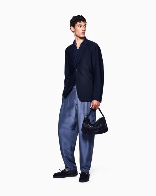 Giorgio Armani Blue Blazer Regular Fit for men