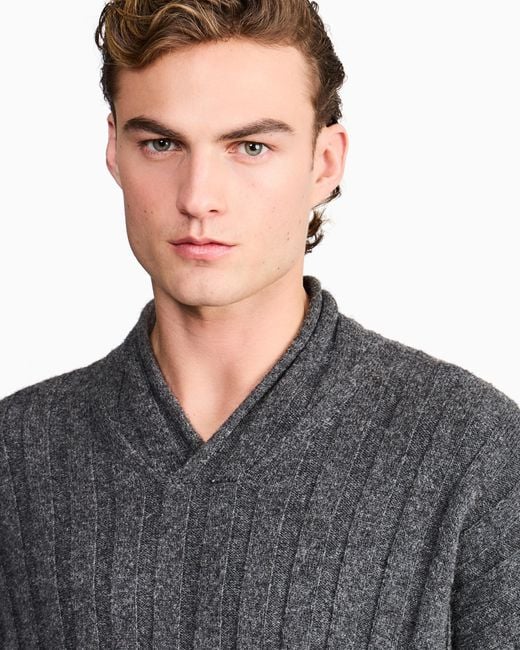 Giorgio Armani Blue Sweater Regular Fit for men