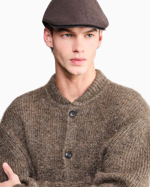 Giorgio Armani Blue Flat Cap for men