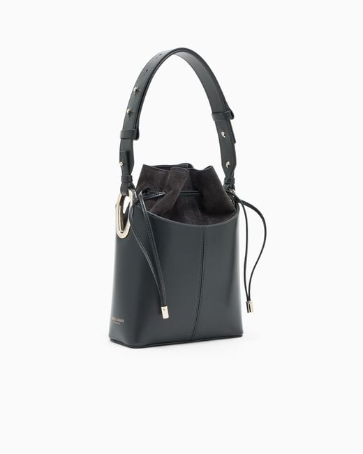 Borsa Secchiello di Giorgio Armani in Black