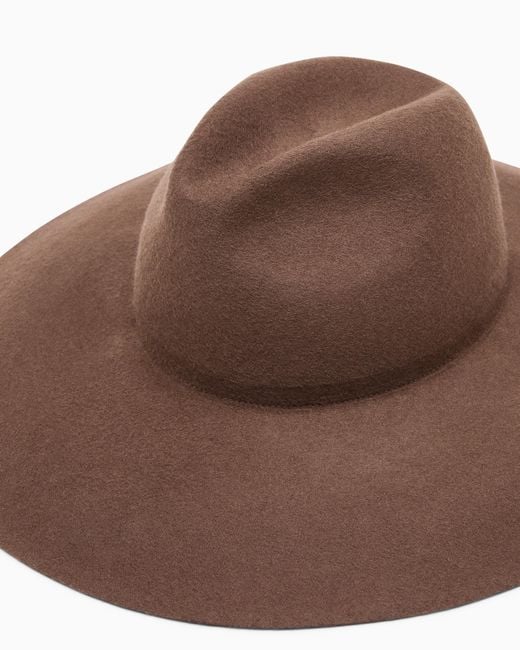 Giorgio Armani Brown Classic Hat