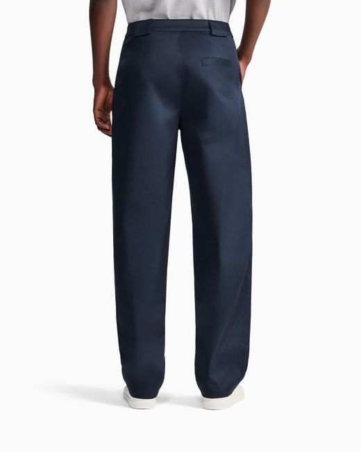 Giorgio Armani Blue Trouser Regular Fit for men