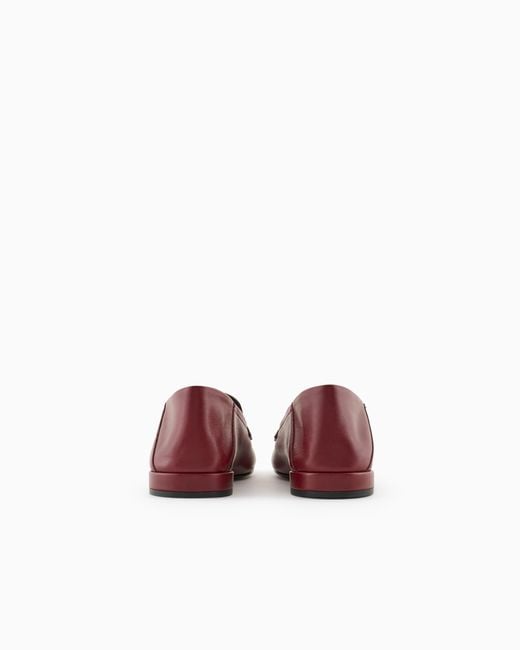 Giorgio Armani Red X 10 Corso Como Calfskin Loafers