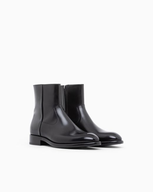 Giorgio Armani Black Boots for men
