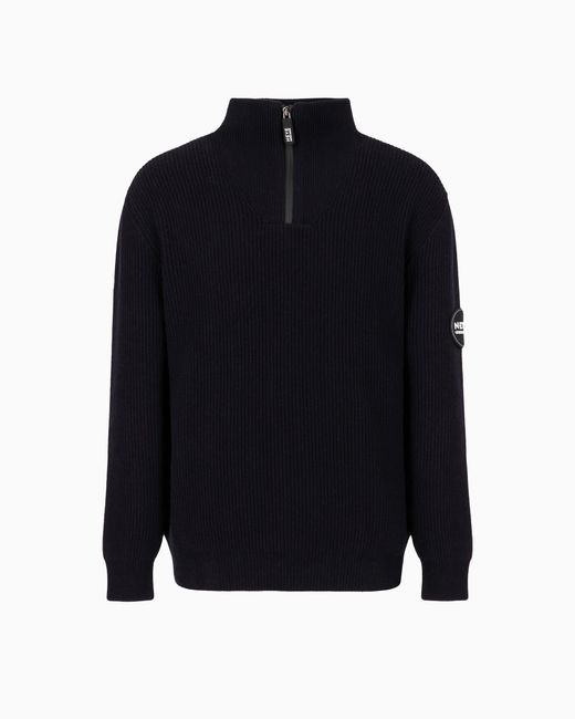 Pull À Col Roulé En Laine Et Cachemire Neve Giorgio Armani pour homme en coloris Blue