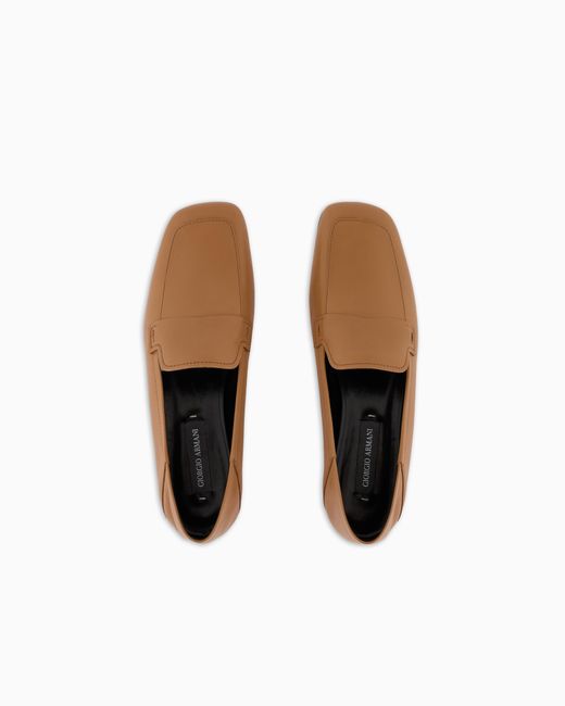 Giorgio Armani White X 10 Corso Como Calfskin Loafers