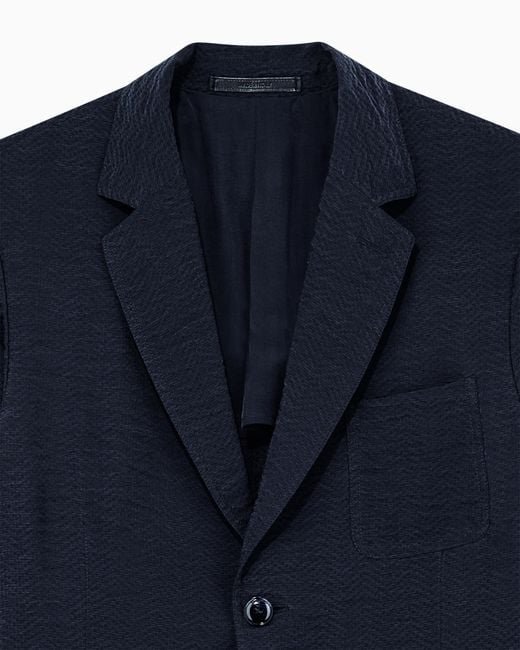 Giorgio Armani Blue Blazer Regular Fit for men