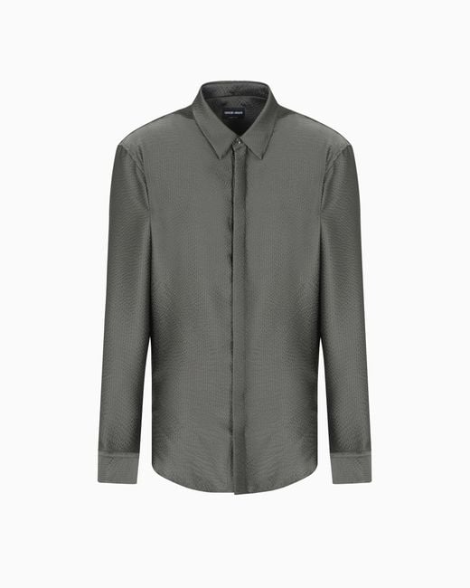 Camicia di Giorgio Armani in Gray da Uomo