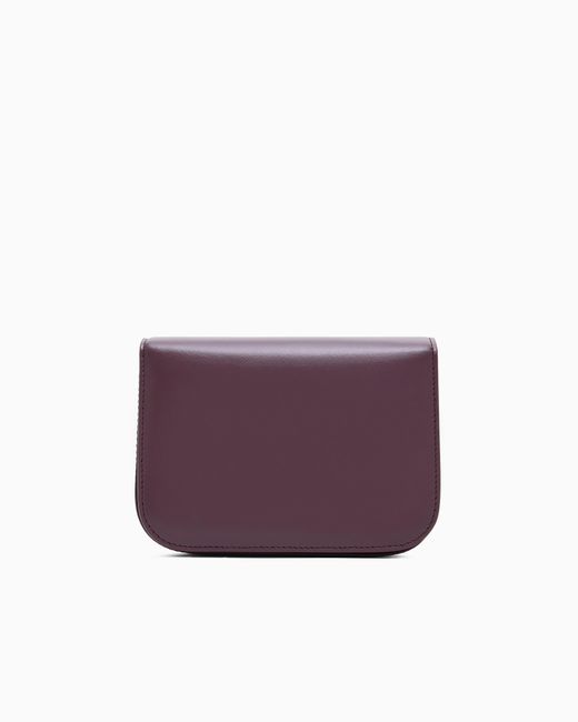 Giorgio Armani Purple Small Leather Shoulder Bag
