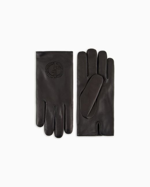 Guanti di Giorgio Armani in Black da Uomo