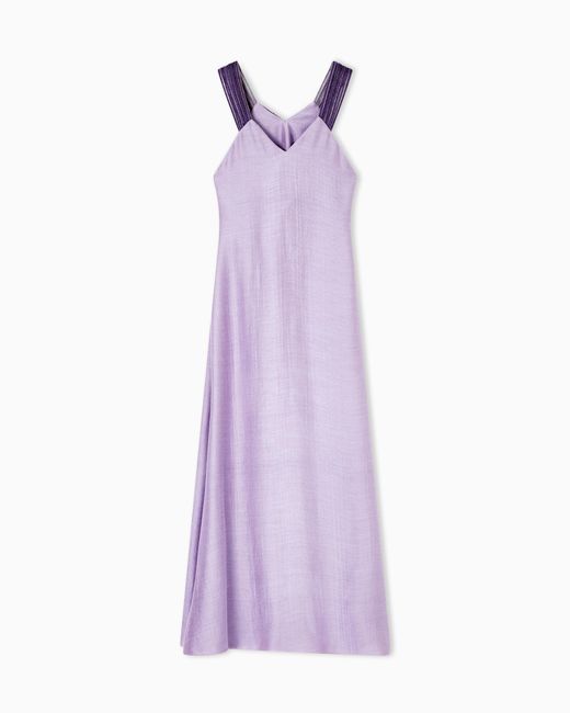 Giorgio Armani Purple Long Dress