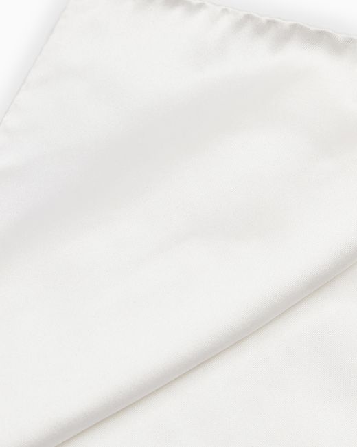 Pañuelo De Bolsillo En Seda Giorgio Armani de hombre de color White