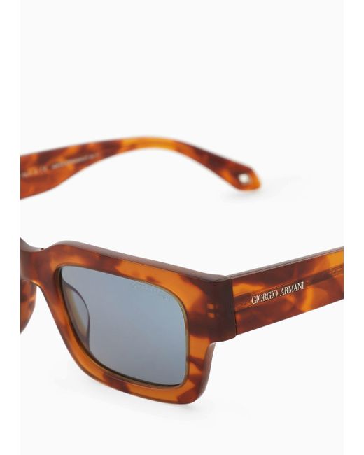 Giorgio Armani Blue Square Sunglasses for men