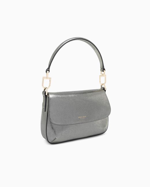 Giorgio Armani Gray La Prima Soft Small Bag