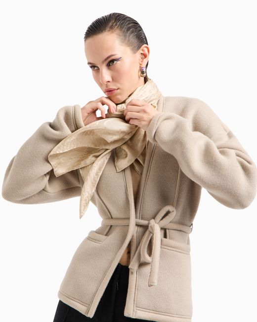 Giorgio Armani Natural Single-Breasted Jacket