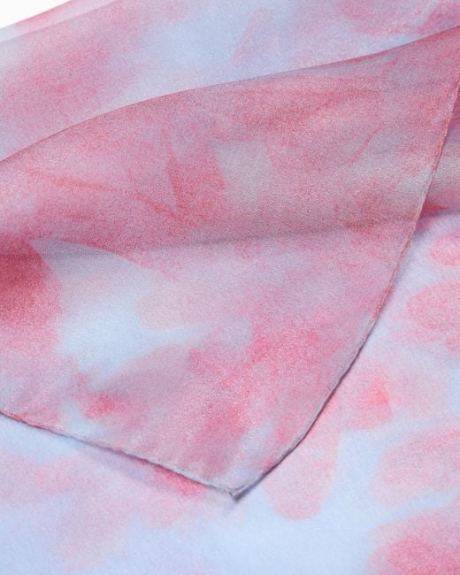 Giorgio Armani Pink Printed Organza Stole
