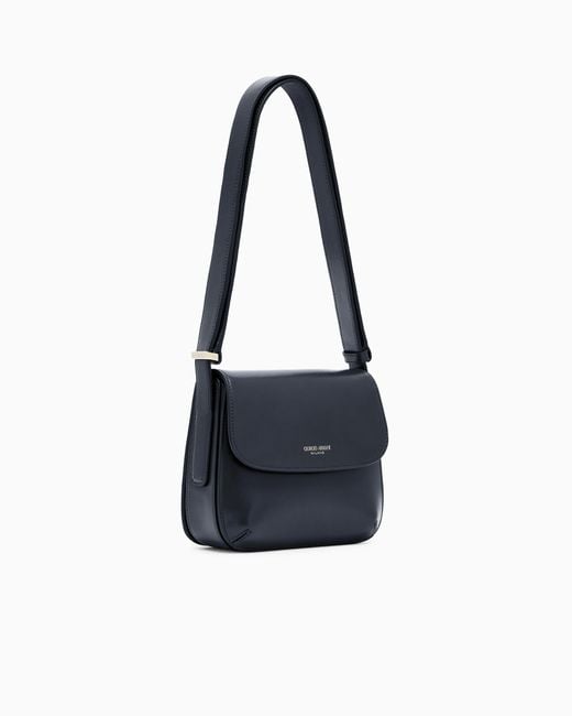 Giorgio Armani Black Palmellato-Leather La Prima Bag