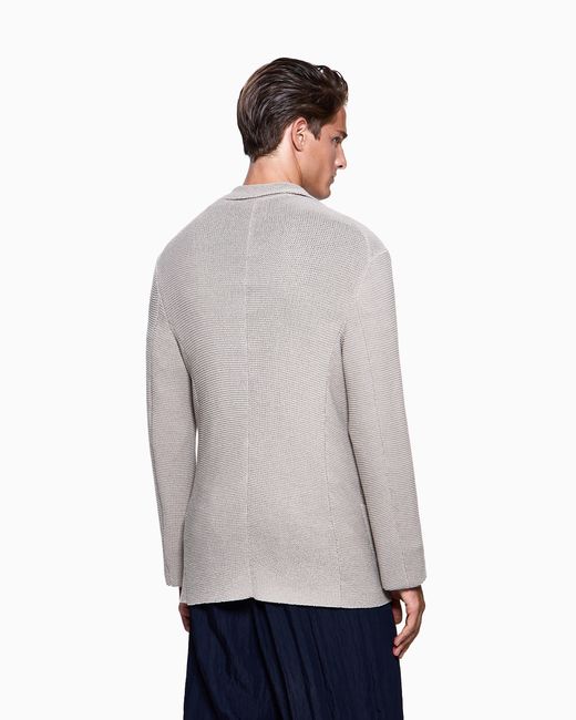 Giorgio Armani White Single-Breasted Jacket for men