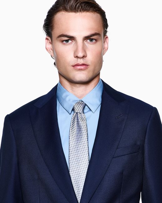 Giorgio Armani Blue Slim-Fit Shirt for men