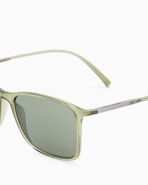 Giorgio Armani Green Pillow Sunglasses for men
