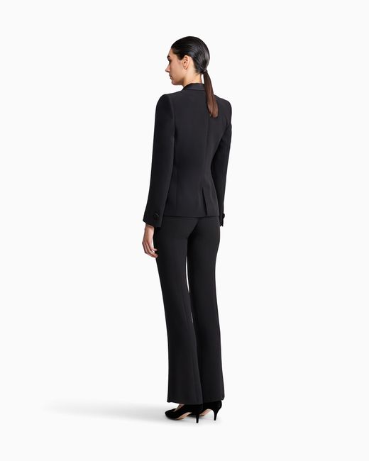 Traje De Mujer En Crepé De Seda Pura Giorgio Armani de color Black