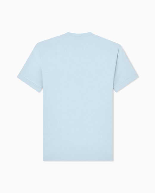 Giorgio Armani Blue Crew-Neck T-Shirt for men