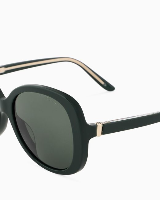 Gafas De Sol Redondas Para Mujer Giorgio Armani de color Green