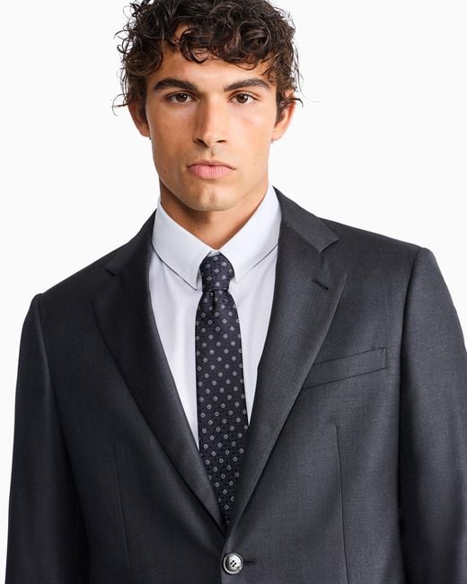 Giorgio Armani Blue Single-Breasted Suit Soho for men