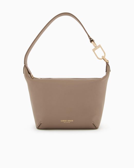 La Prima Soft Hobo Piccola di Giorgio Armani in White