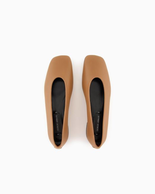 Giorgio Armani White X 10 Corso Como Calfskin Ballerinas