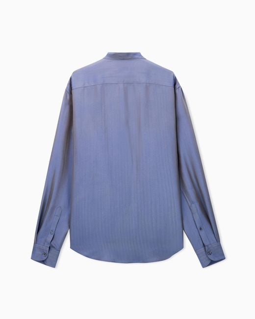 Giorgio Armani Blue Shirt Regular Fit for men