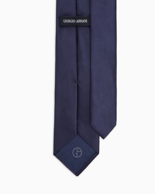 Giorgio Armani Blue Pure Silk Tie for men