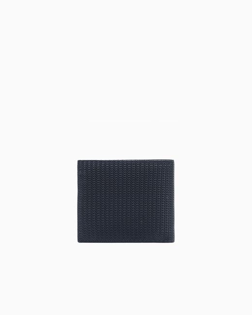 Giorgio Armani Blue Bifold Wallet for men