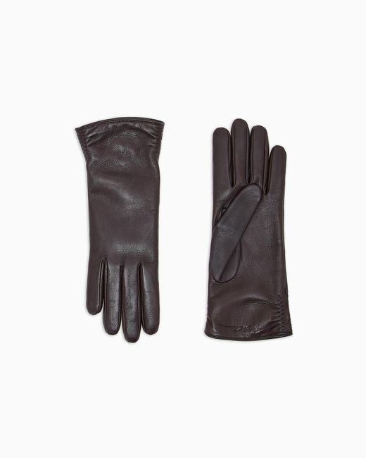Guantes De Napa De Cordero Giorgio Armani de color White