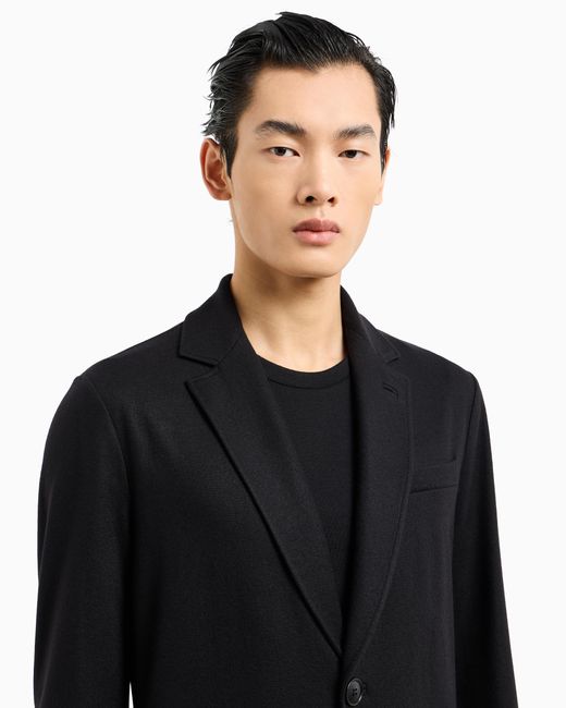 Giorgio Armani Black Icon Single-Breasted Jacket for men
