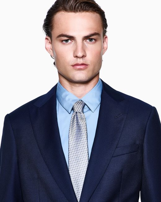 Giorgio Armani Blue Slim Fit Suits for men