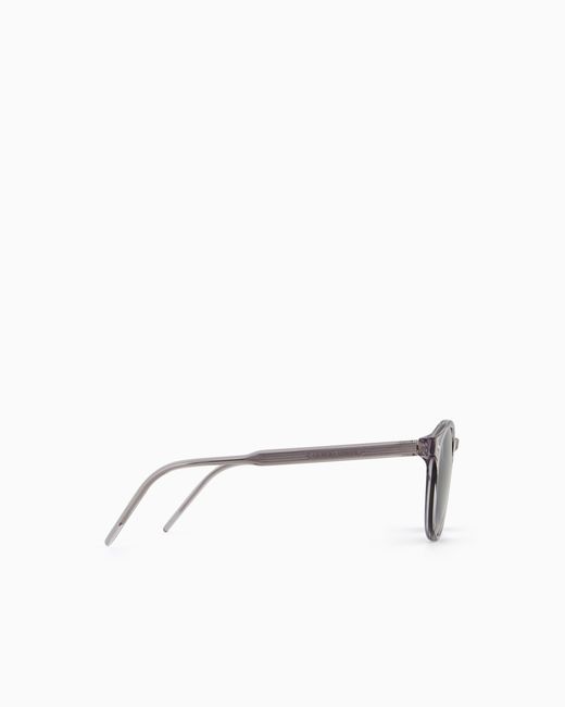 Giorgio Armani Gray Panto Sunglasses for men